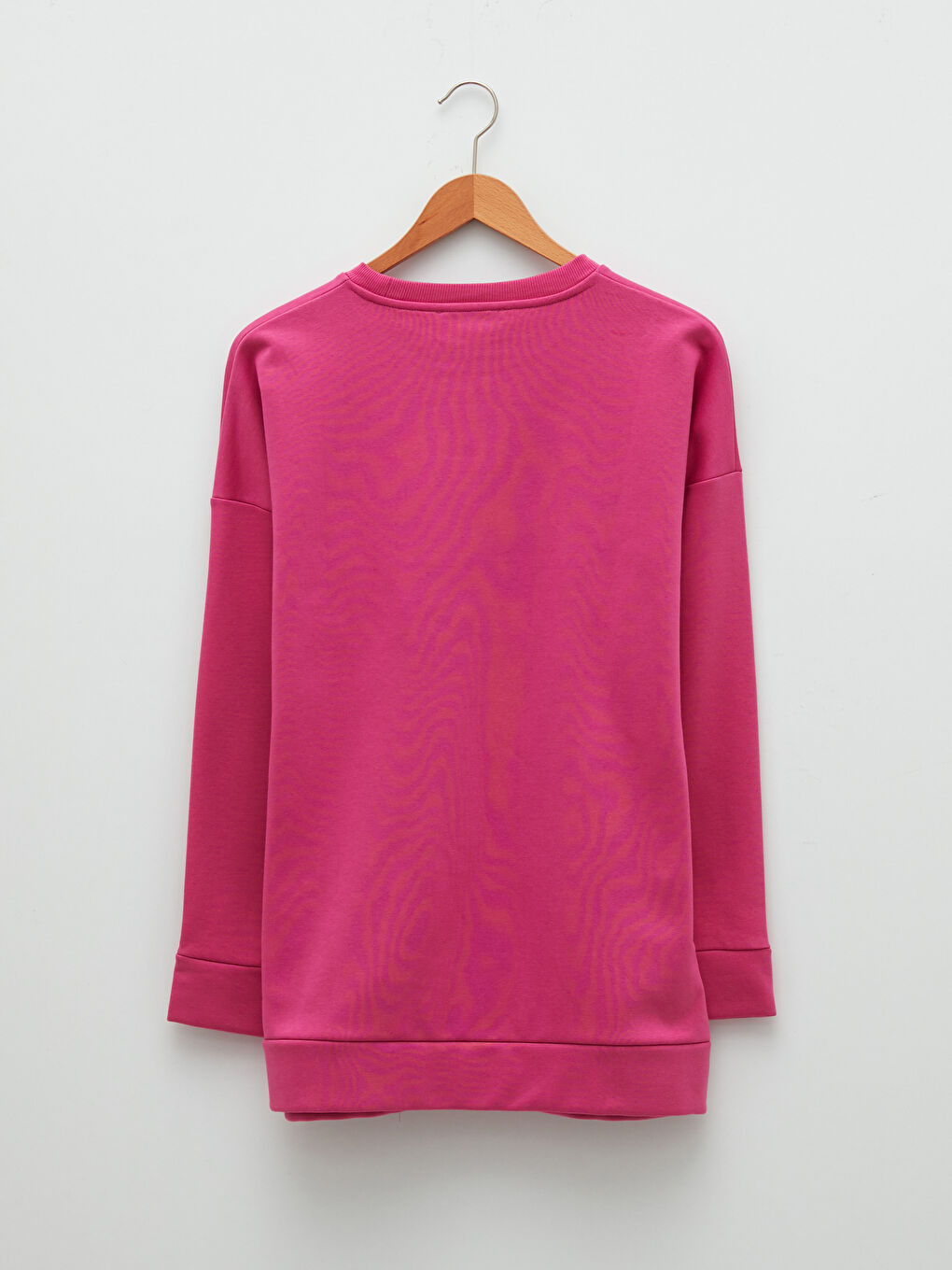 Crew Neck Printed Women's Thick Sweatshirt-5