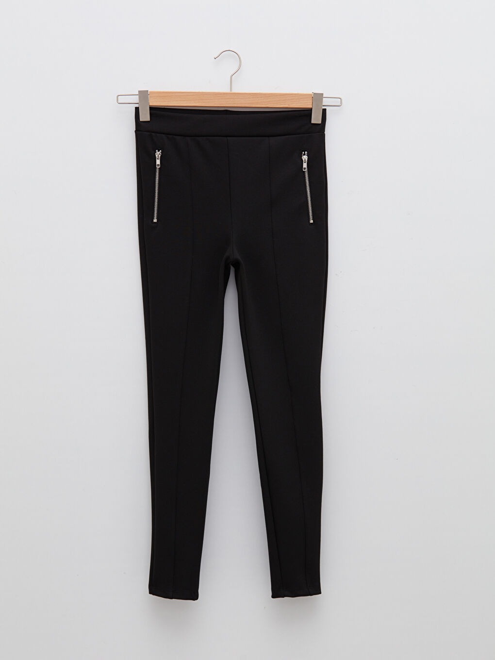 LCW Vision Hoch taillierte Extra Slim Fit Damenhose mit Taschendetail -W1IT04Z8-CVL