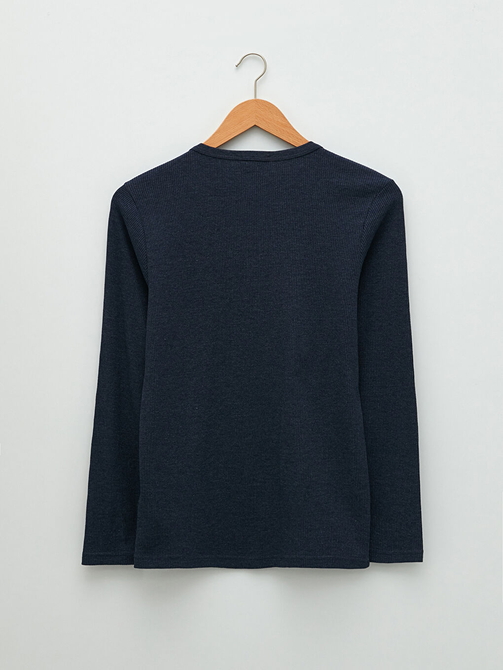 İndigo Bisiklet Yaka Uzun Kollu Erkek Pijama Üst-6