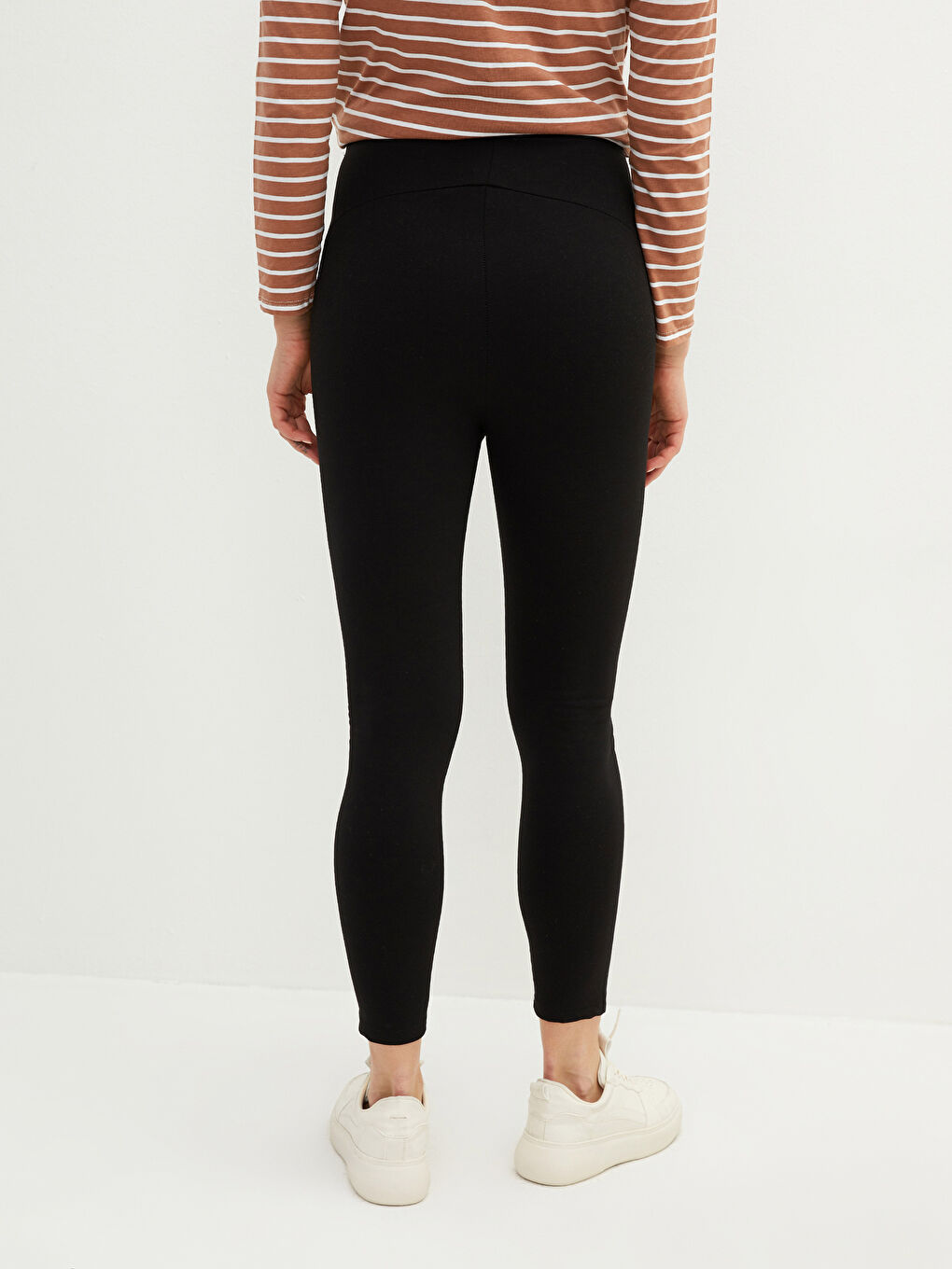 LCWAIKIKI Maternity Belly Panel Plain Maternity Leggings Pants -W1IT63Z8-CVL