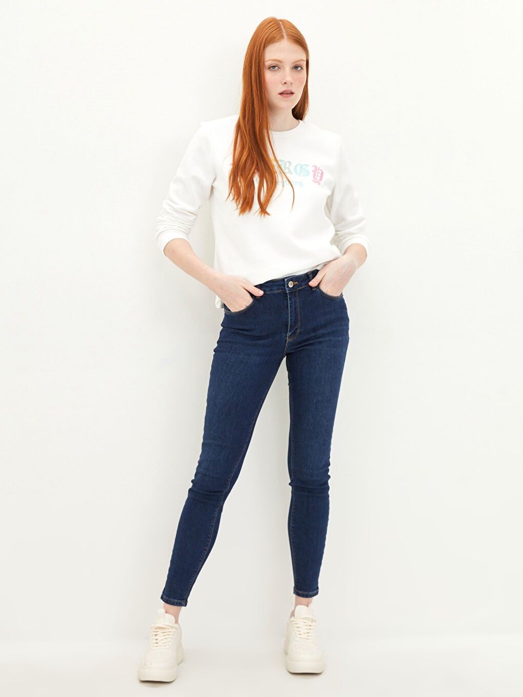 Normal Bel Mercury Skinny Fit Cep Detaylı Rodeo Kadın Jean Pantolon-1