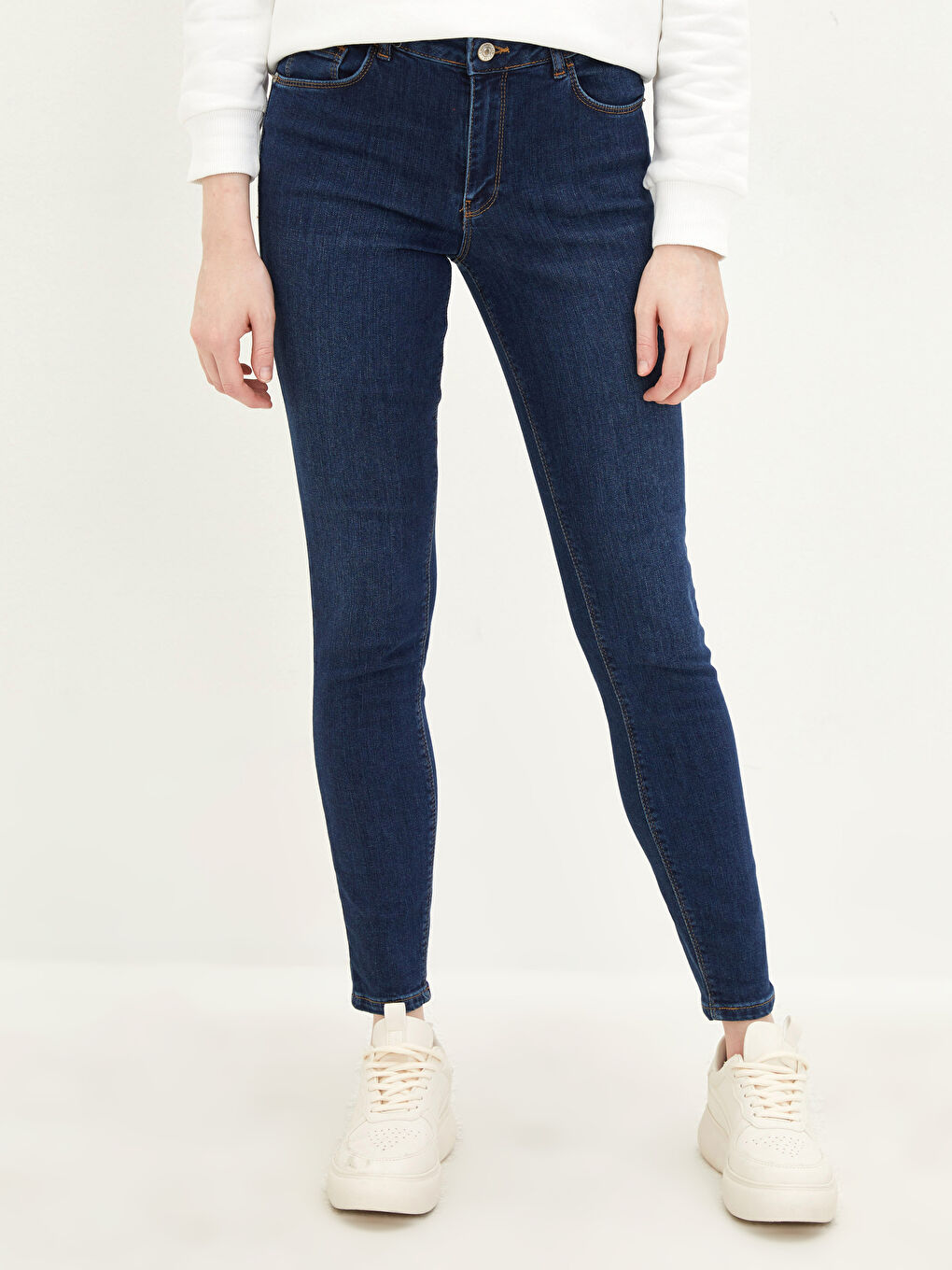 Normal Bel Mercury Skinny Fit Cep Detaylı Rodeo Kadın Jean Pantolon-2