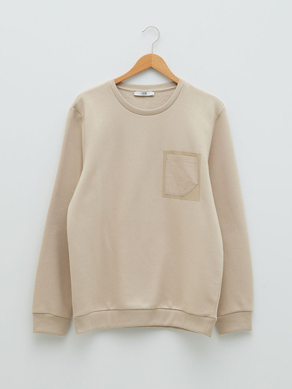 Crew Neck Long Sleeve Men's Sweatshirt-5