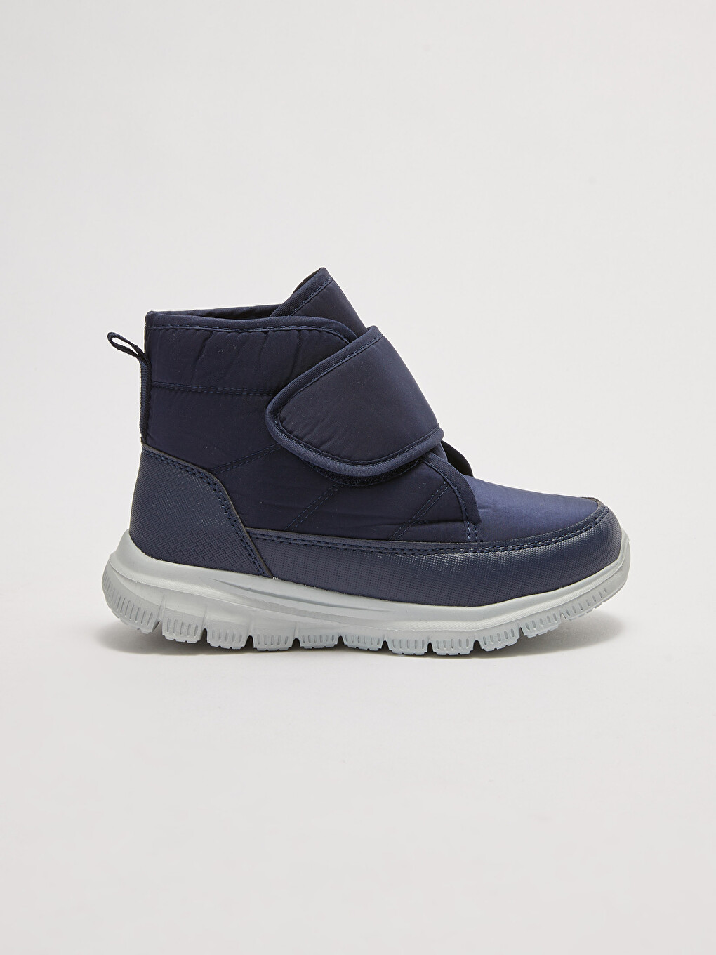 Chaussures De Sport Garçon Aspect Cuir Velcro Hauteur Cheville Semelle Épaisse-1
