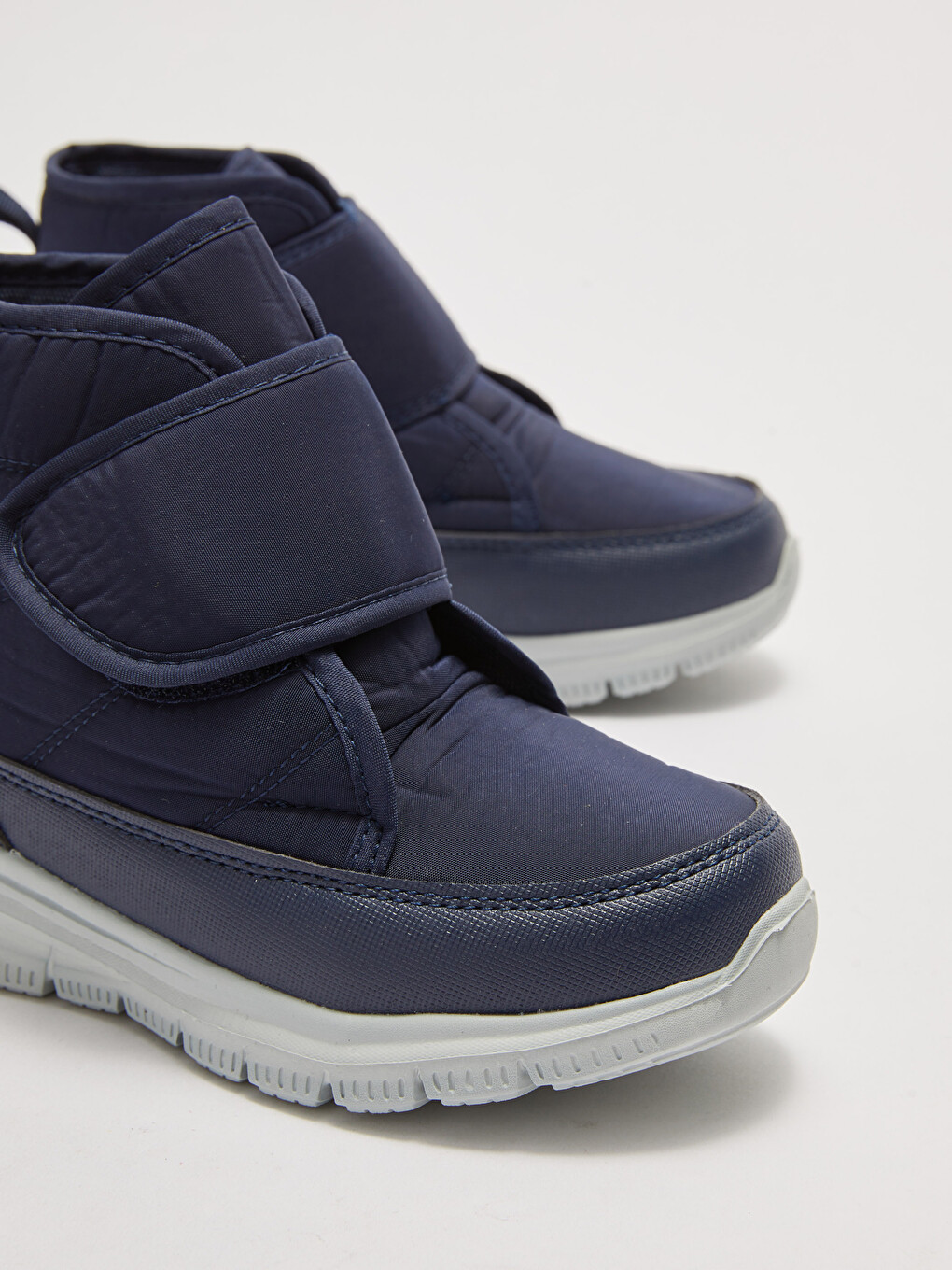 Chaussures De Sport Garçon Aspect Cuir Velcro Hauteur Cheville Semelle Épaisse-2