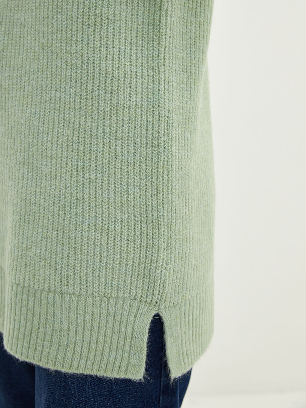 Туника из трикотажа с круглым вырезом, однотонная, с длинным рукавом для женщин-3