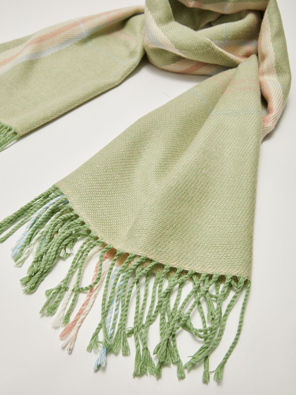 Tasseled Striped Women's Scarf-8