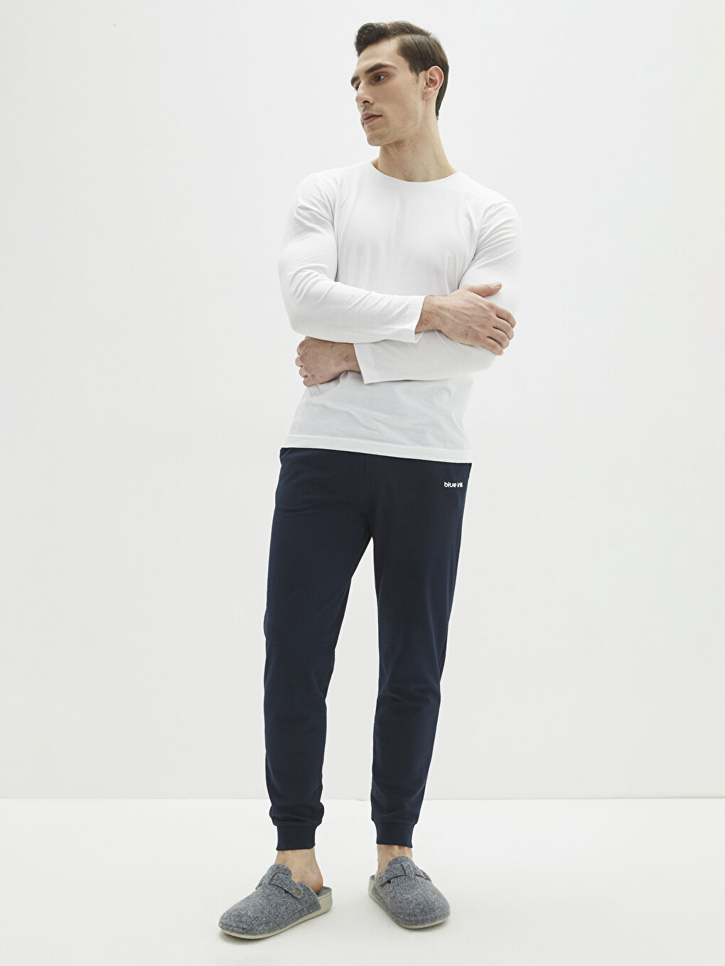 Мужские пижамные штаны стандартного кроя-1