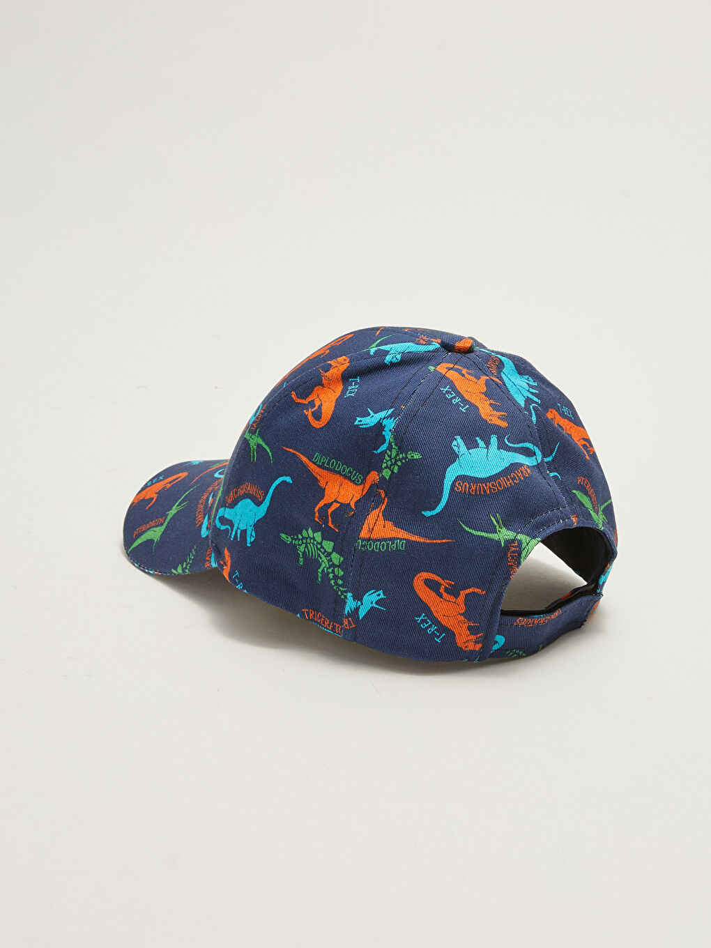 Lacivert Erkek Çocuk Dinozor Baskılı Kep Şapka-2
