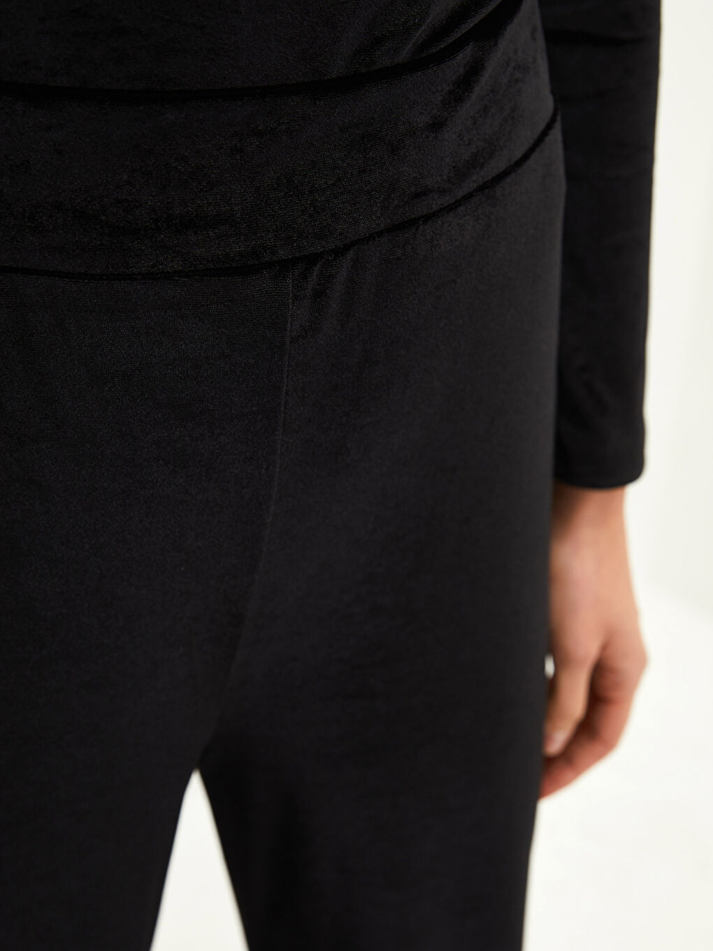 High Waist Straight Wide Leg Corduroy Women's Sweatpants-6