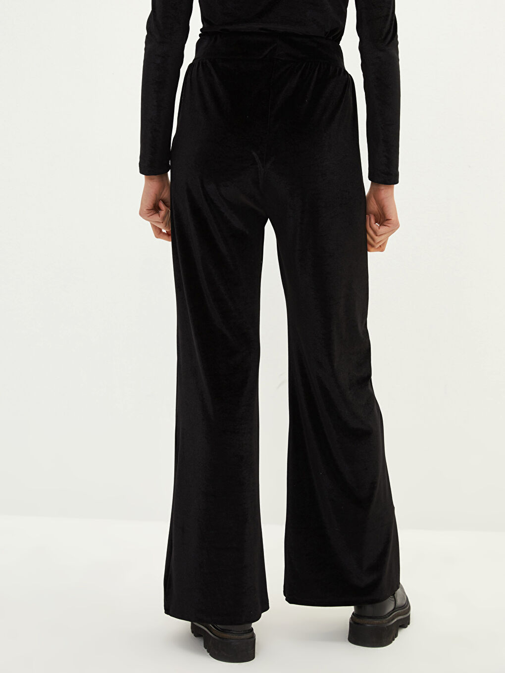 High Waist Straight Wide Leg Corduroy Women's Sweatpants-7