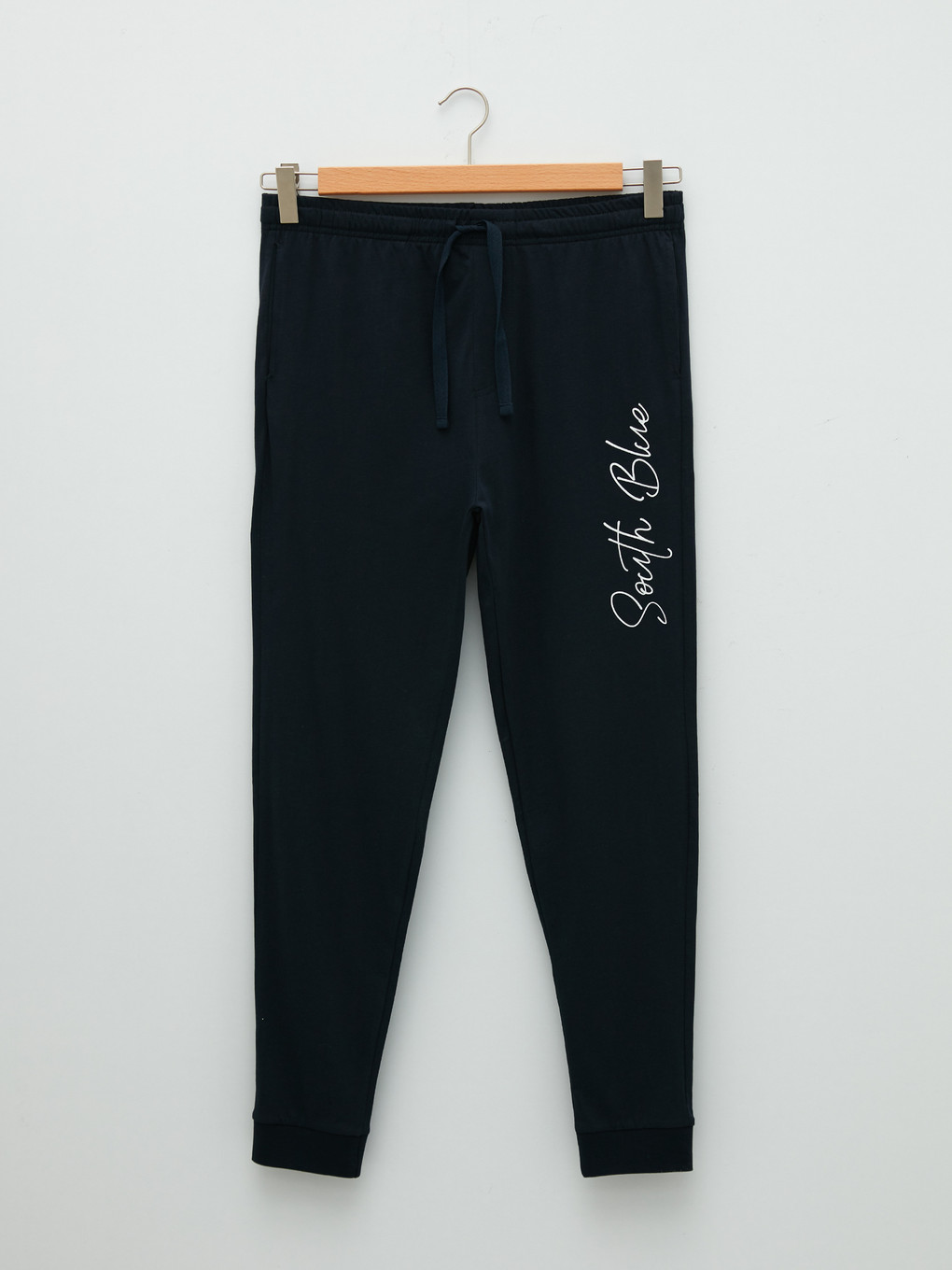 Lacivert Standart Kalıp Baskılı Erkek Pijama Alt-5