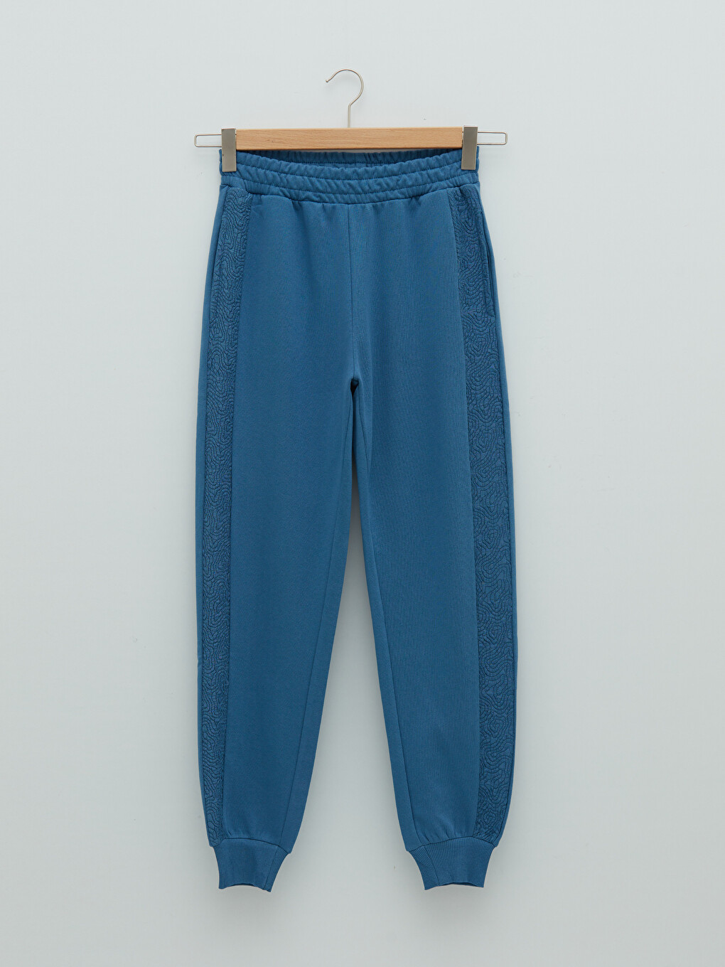 Women's Elastic Waist Patterned Pocket Detailed Jogger Sweatpants-5
