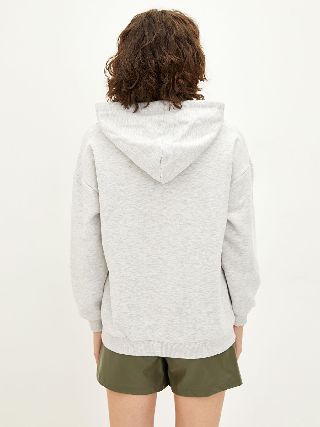 LCW Vision Bedrucktes Dickes Kapuzensweatshirt für Damen -W1J119Z8-EFN