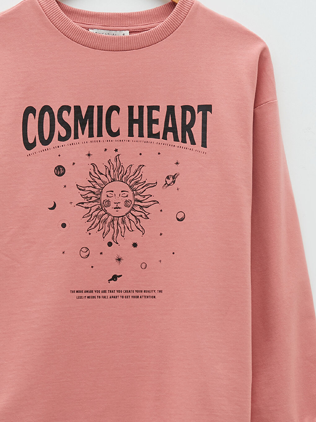 Crew Neck Printed Long Sleeve Women's Sweatshirt-7