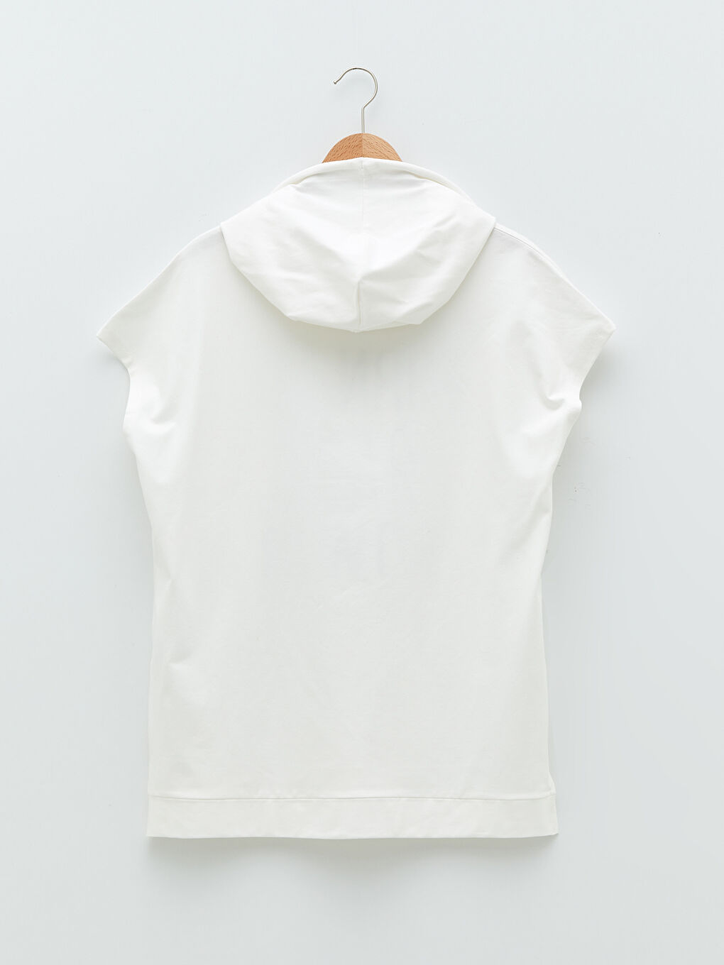 Hanorac Mărime Mare pentru Femei cu Mânecă Scurtă și Imprimeu cu Litere-6