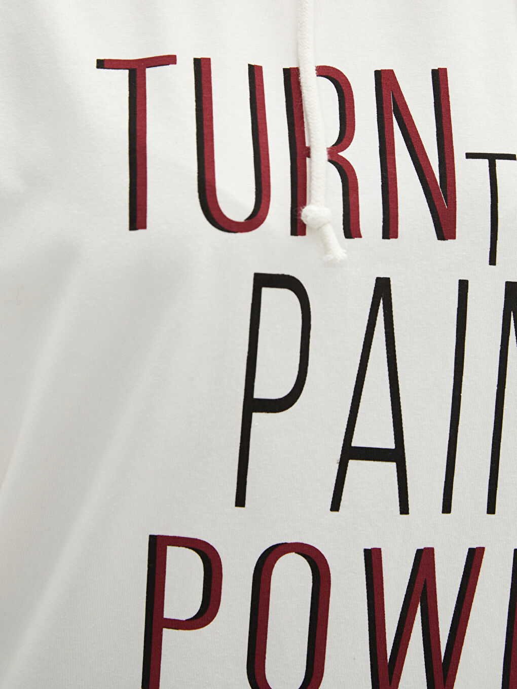 Hanorac Mărime Mare pentru Femei cu Mânecă Scurtă și Imprimeu cu Litere-3