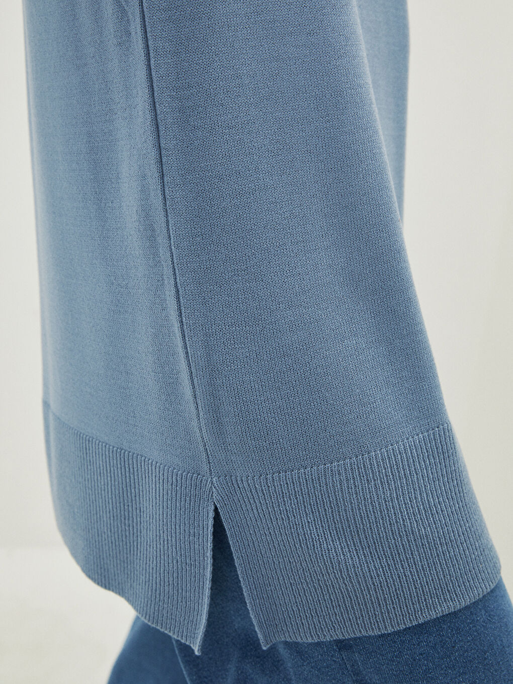 Half Turtleneck Straight Long Sleeve Women's Tunic-2