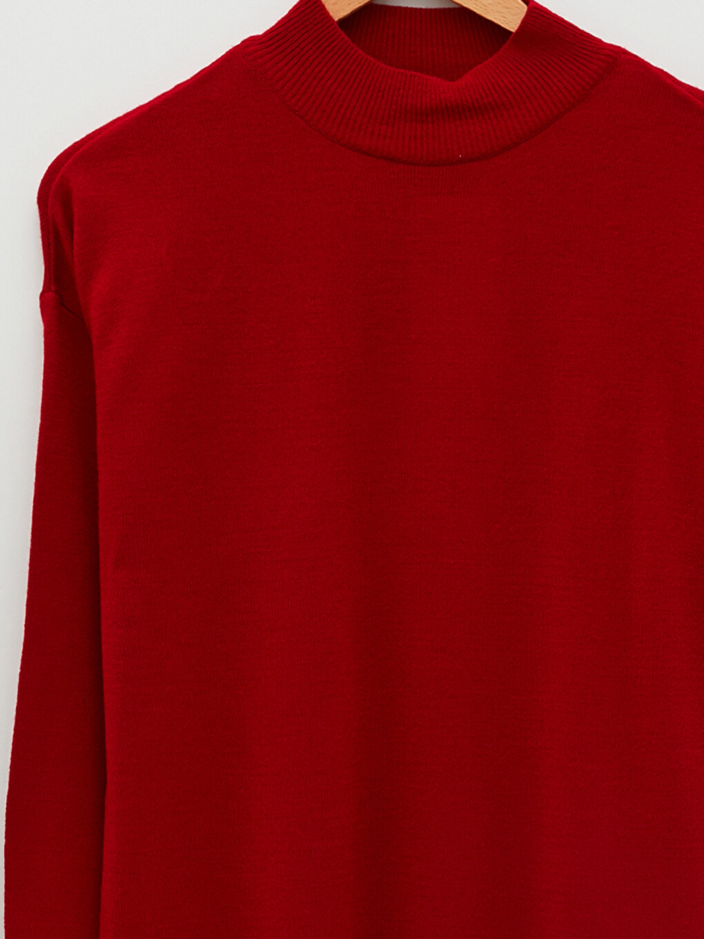 Half Turtleneck Straight Long Sleeve Women's Tunic-7