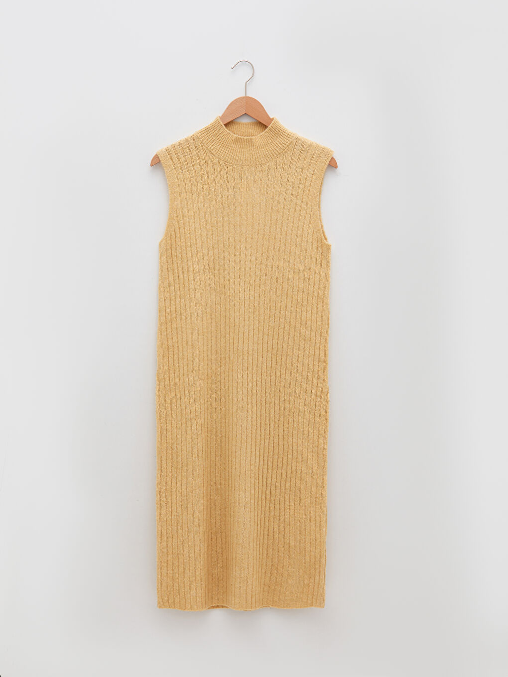 LCWAIKIKI Classic Women's Half Turtleneck Straight Sleeveless Knitwear Tunic -W1J188Z8-FZG