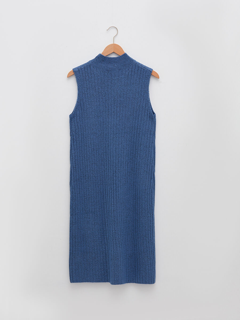 Women's Half Turtleneck Straight Sleeveless Knitwear Tunic-5