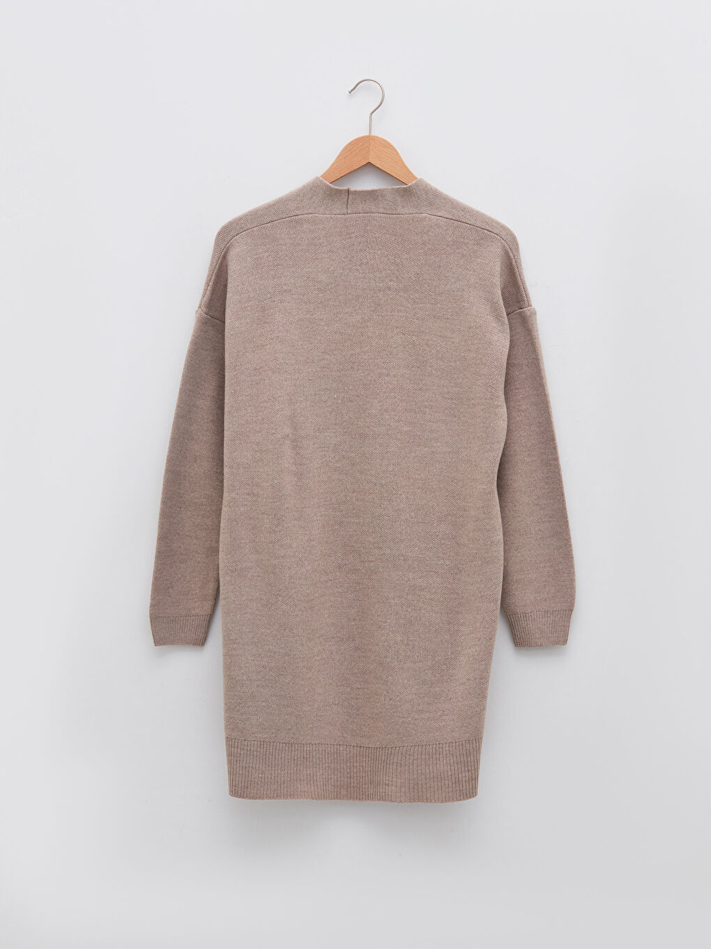 Shawl Collar Plain Long Sleeve Women's Knitwear Cardigan-6