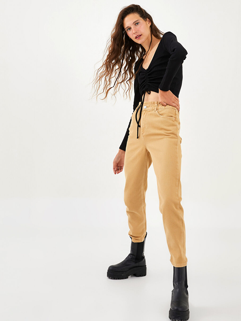 XSIDE Comfortable Fit Pocket Detailed Women's Jean Trousers -W1J346Z8-QTC