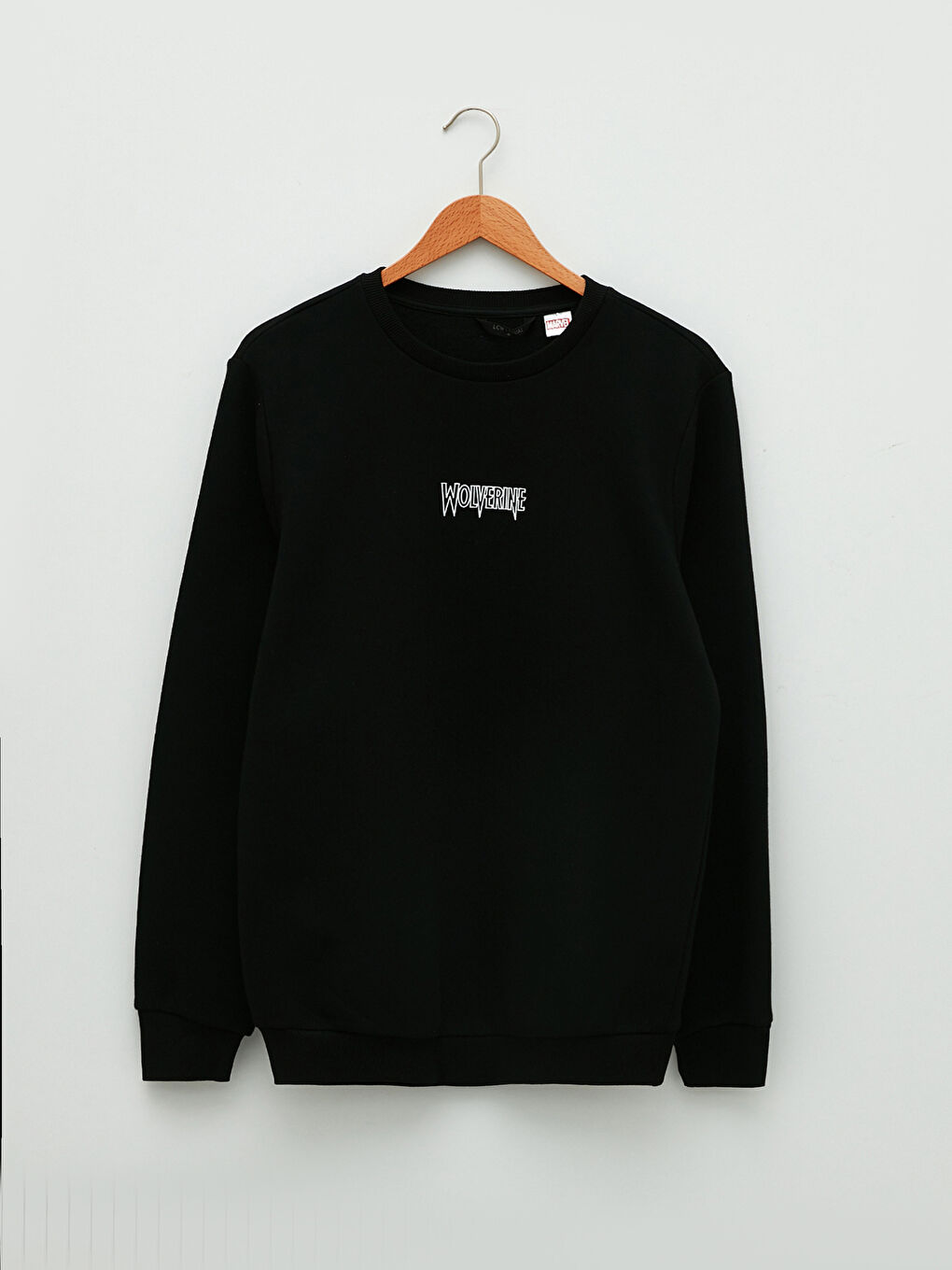 Crew Neck Long Sleeve Wolverine Printed Men's Thick Sweatshirt-5