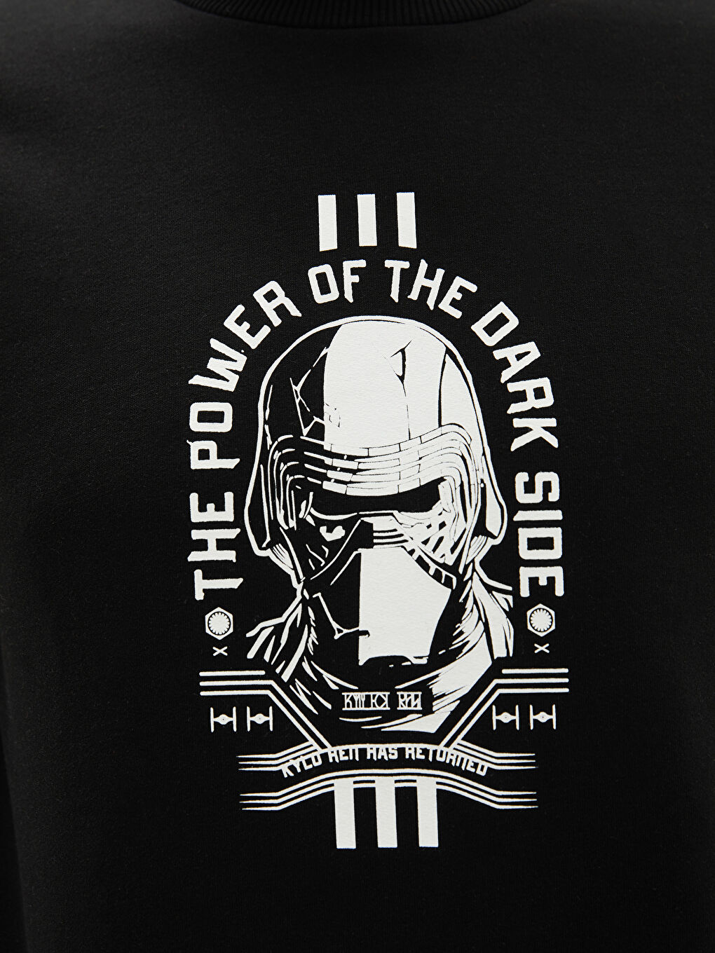 Crew Neck Long Sleeve Star Wars Printed Men's Thick Sweatshirt-3