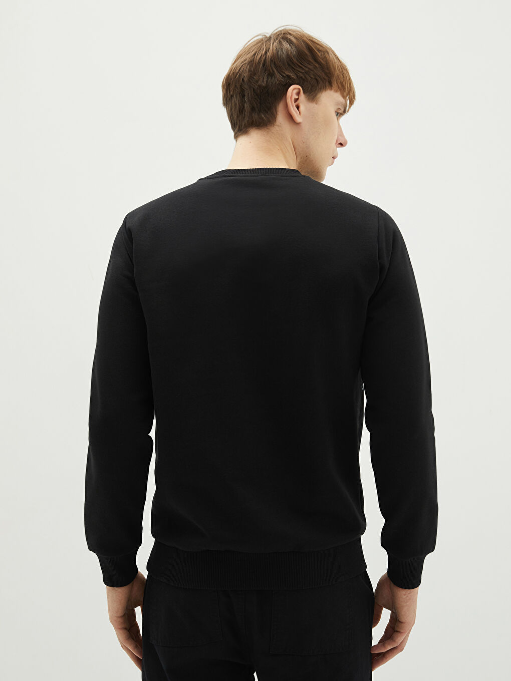 Crew Neck Long Sleeve Star Wars Printed Men's Thick Sweatshirt-4