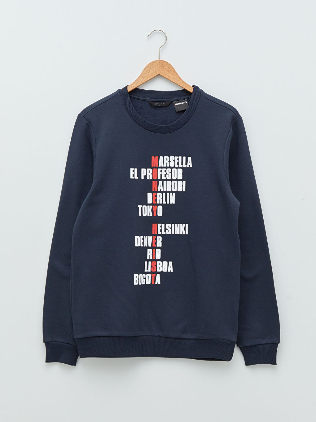 XSIDE Crew Neck Printed Men's Thick Sweatshirt -W1J358Z8-J2X