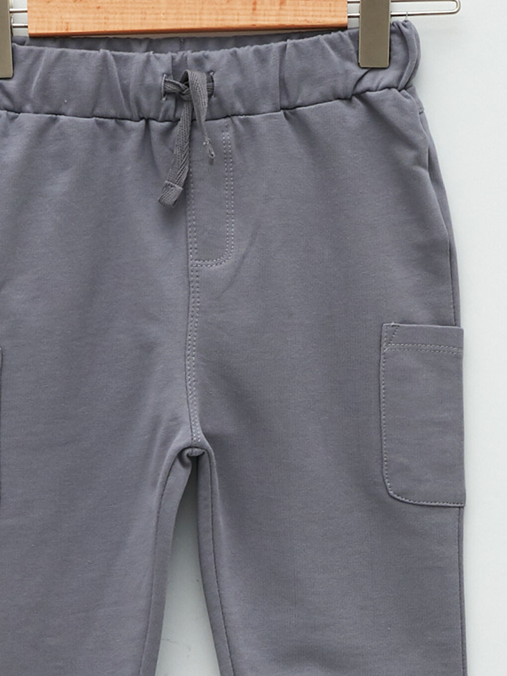 Lila Beli Lastikli Basic Erkek Bebek Eşofman Altı-2