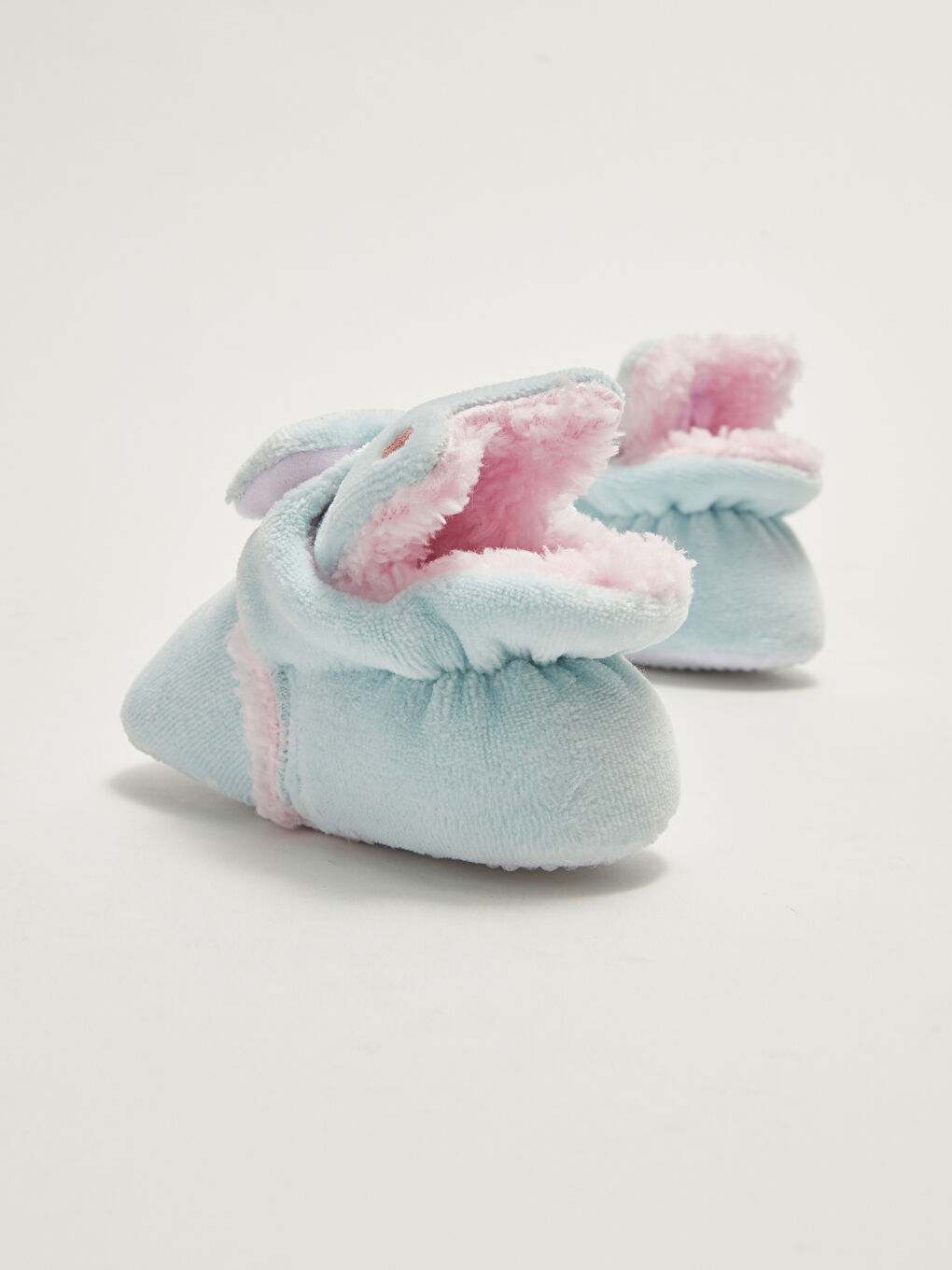 Yeşil Nakış Detaylı Cırt Cırtlı Kız Bebek Yürüme Öncesi Ev Ayakkabısı-4