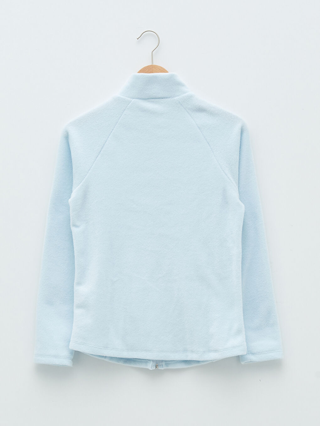 كارديجان رياضي للسيدات بياقة قمع وجيوب مستقيمة بتفاصيل وكم طويل من قماش بولار-6