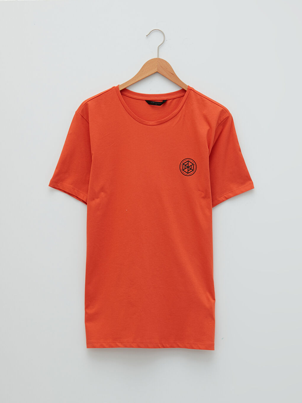 Футболка для чоловіків з круглим вирізом, коротким рукавом, з принтом, з чесаної бавовни-5