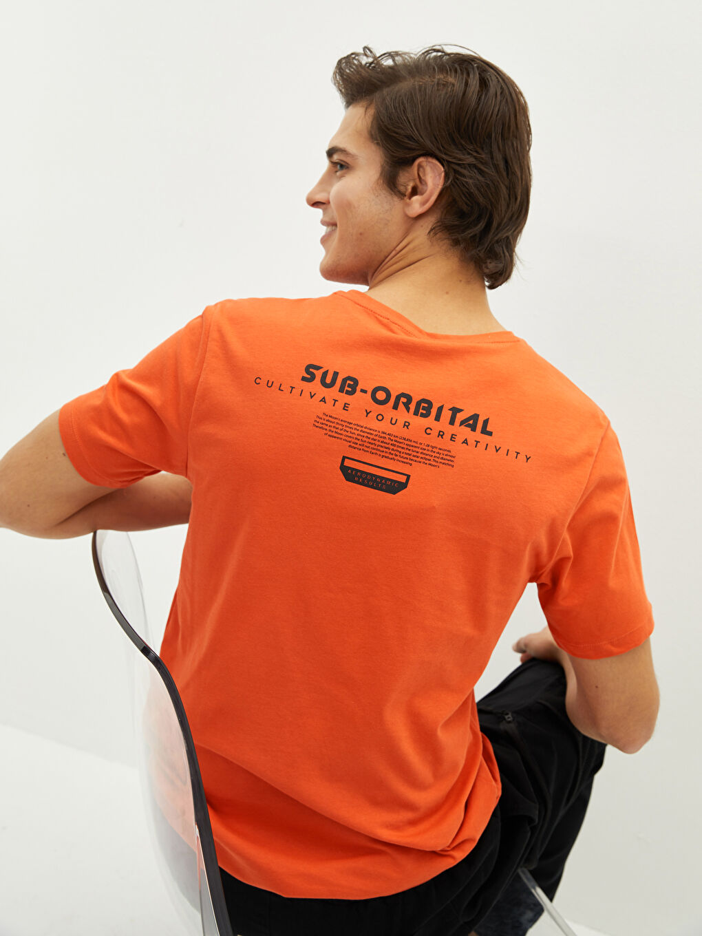 Футболка для чоловіків з круглим вирізом, коротким рукавом, з принтом, з чесаної бавовни