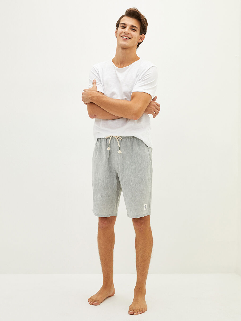 Standard Fit Men's Pyjama Bottom Shorts-1