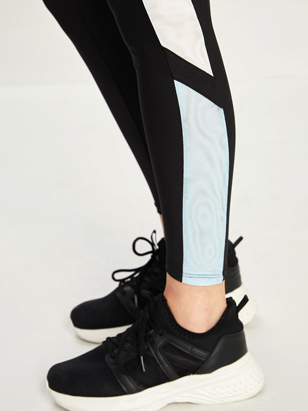 Xside Active Elastische Taille Damen Sportleggings mit Farbblock -W1J427Z8-CVL