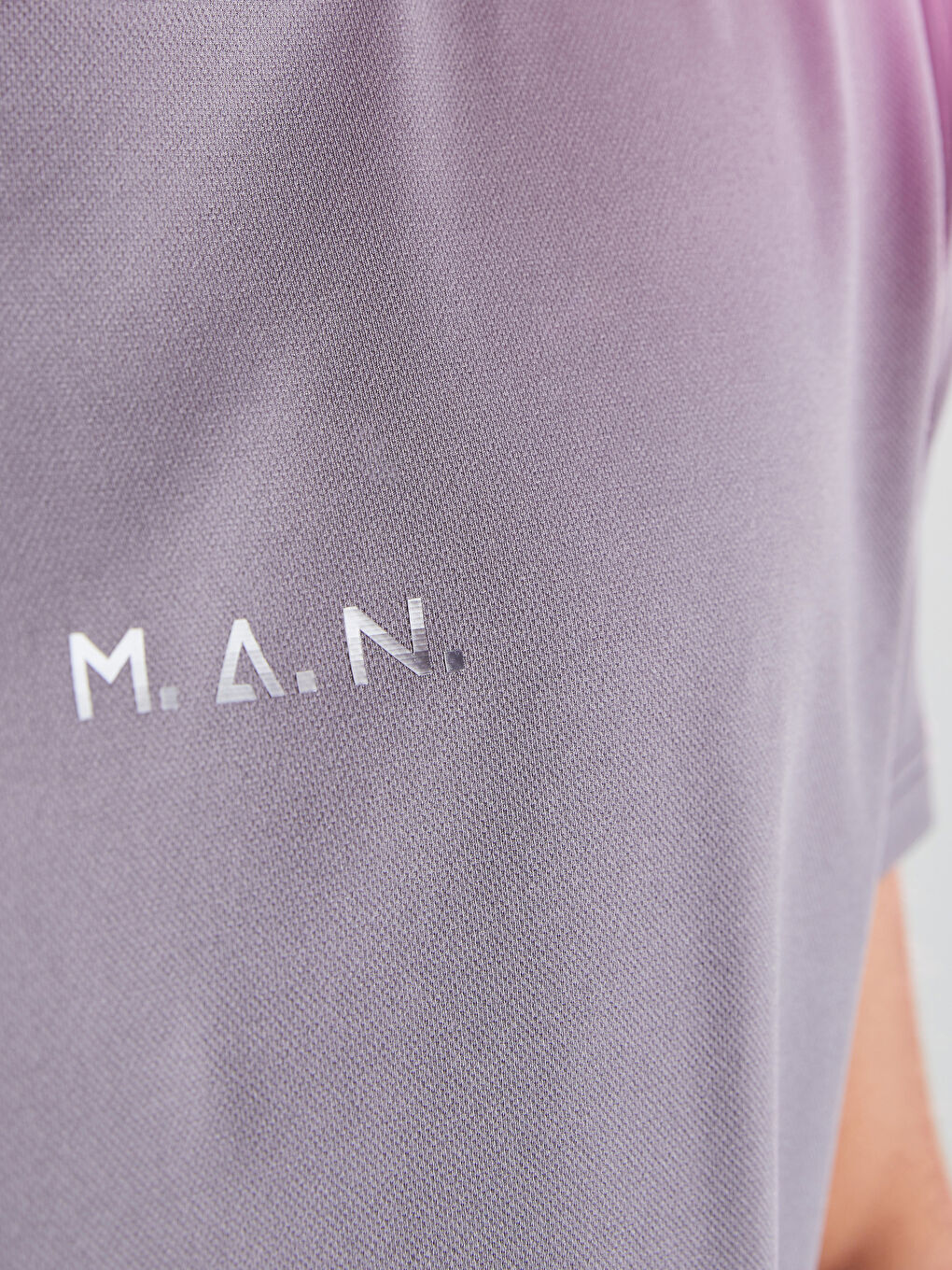 Gri Bisiklet Yaka Kısa Kollu Erkek Spor Tişört-3