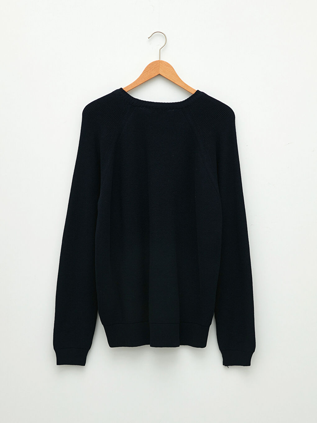 Pulover Tricot cu Mânecă Lungă și Guler Rotund pentru Bărbați-6