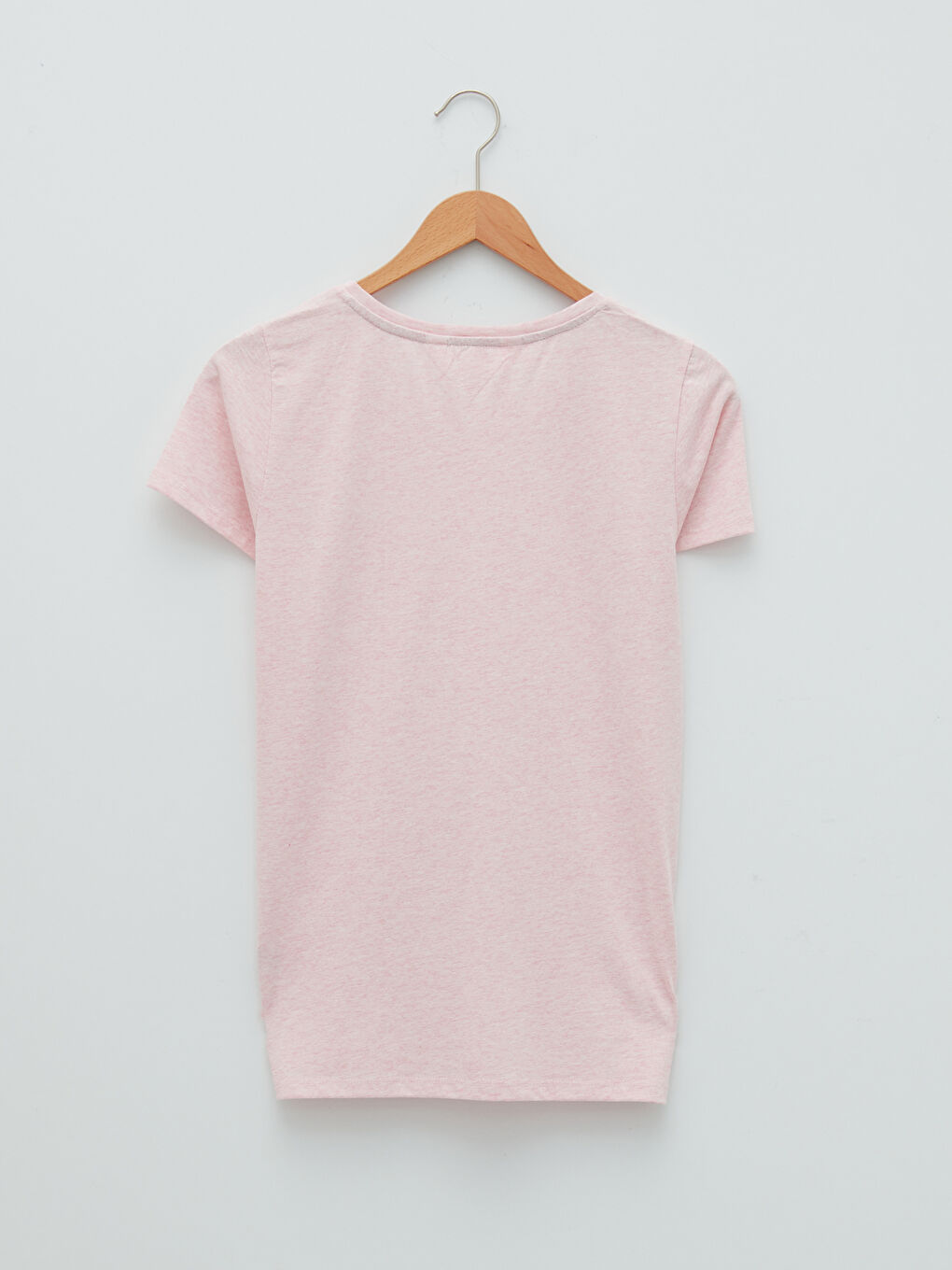 Gri Bisiklet Yaka Düz Kısa Kollu Kadın Pijama Takım-8