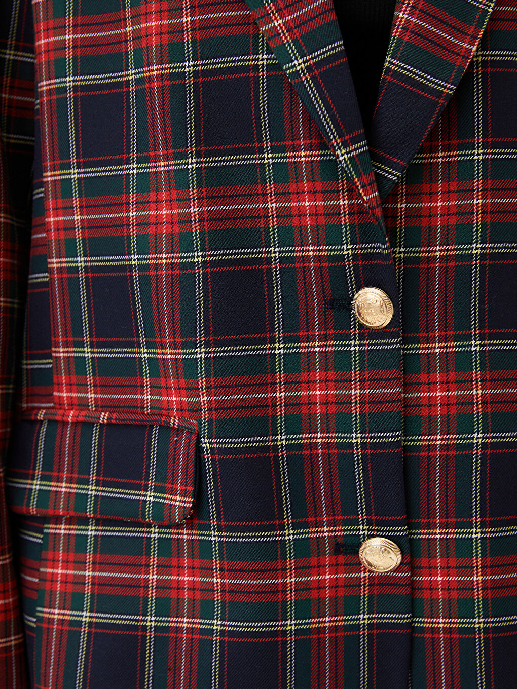 әйелдерге арналған ұзын жеңді түймелі торлы пиджак-4