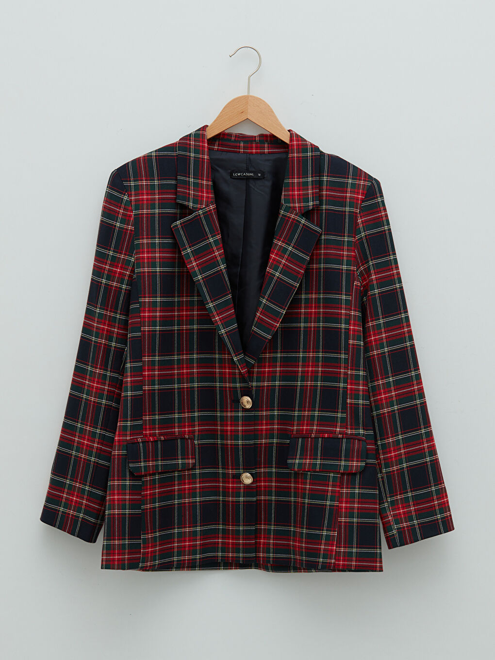 әйелдерге арналған ұзын жеңді түймелі торлы пиджак-6