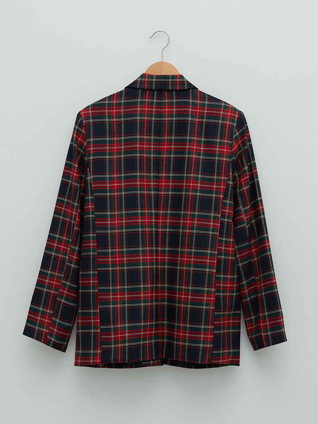 әйелдерге арналған ұзын жеңді түймелі торлы пиджак-7