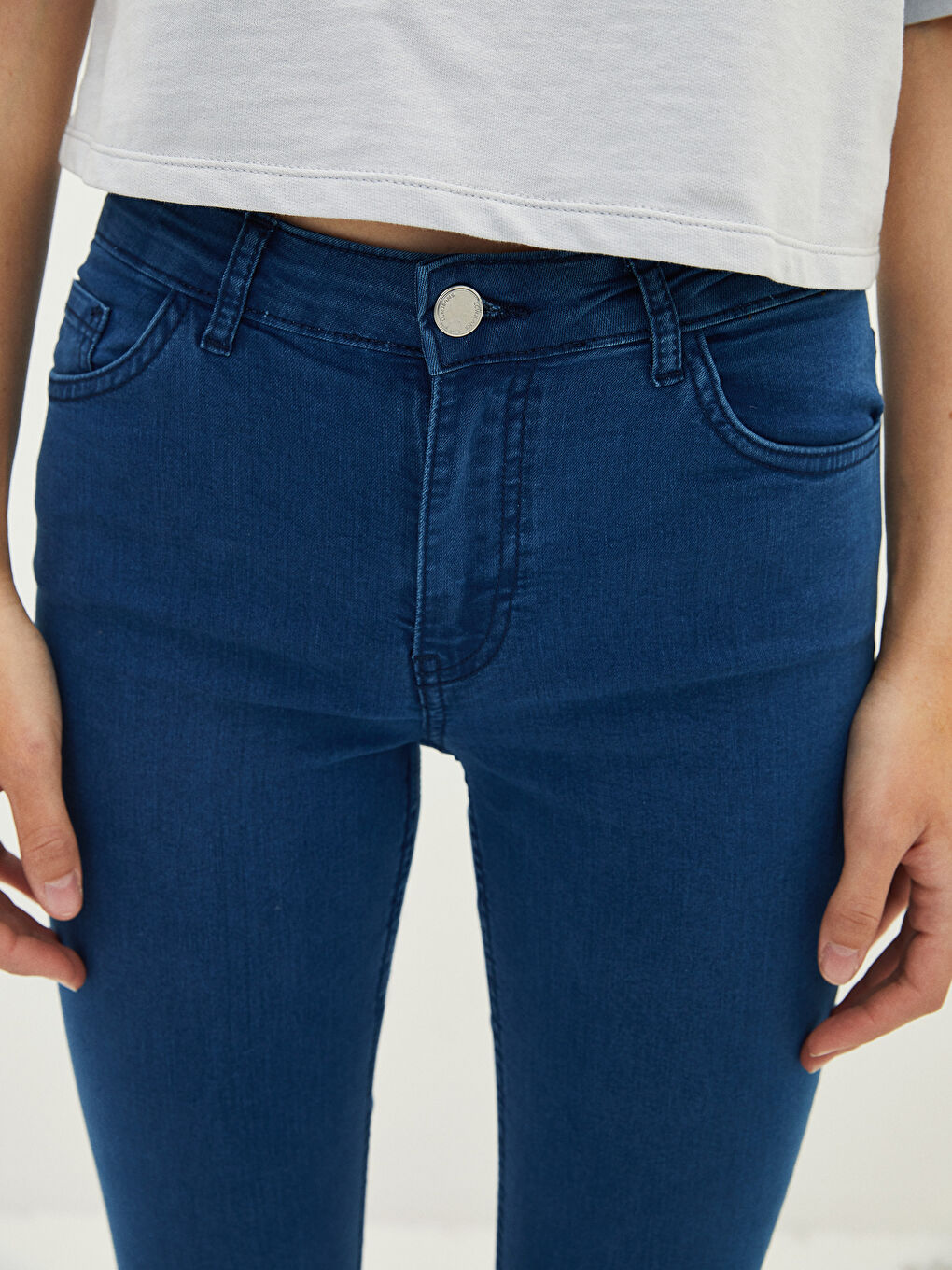 İndigo Mercury Skinny Fit Düz Cep Detaylı Kadın Rodeo Jean Pantolon-4