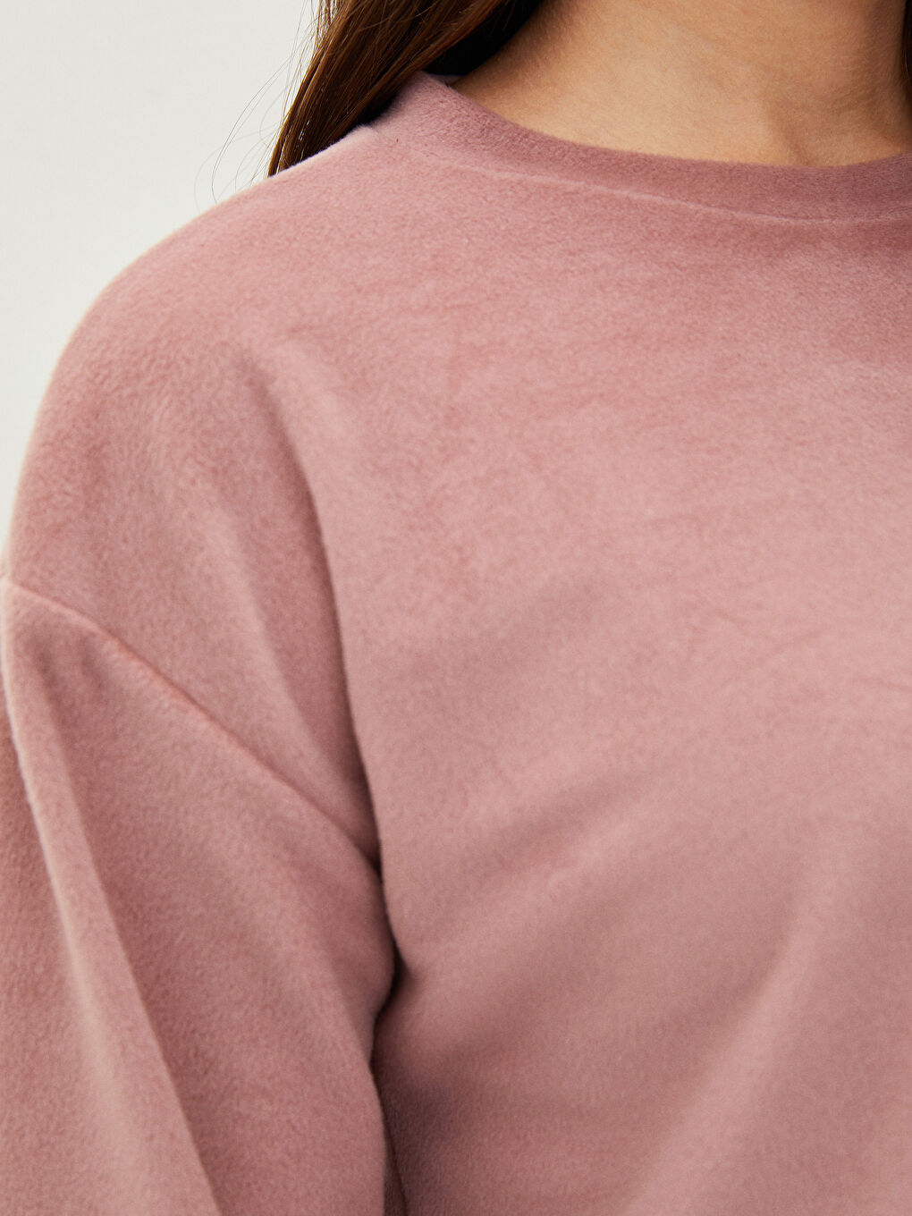 Hanorac Simplu pentru Gravide cu Guler Rotund-2