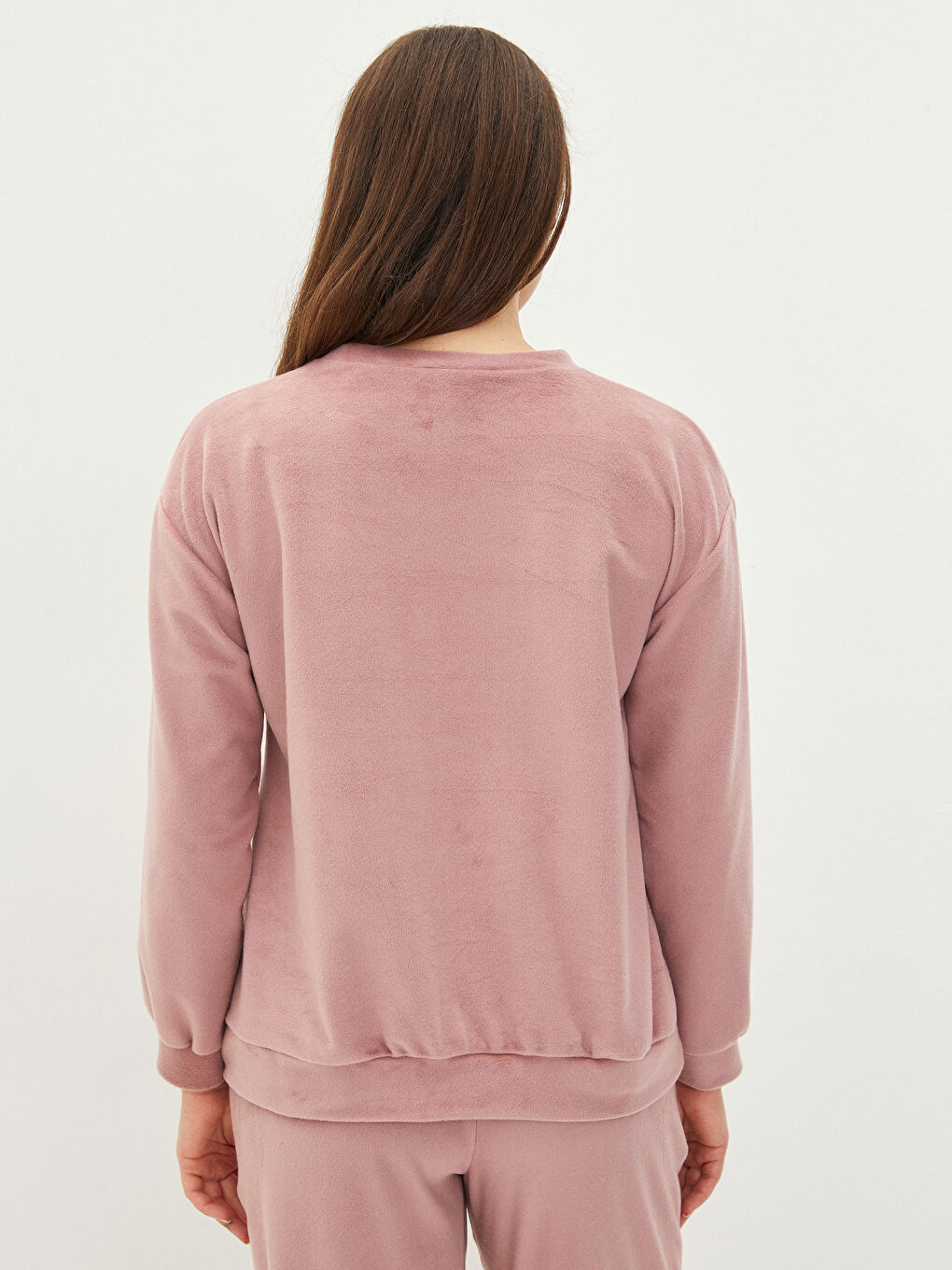 Hanorac Simplu pentru Gravide cu Guler Rotund-3