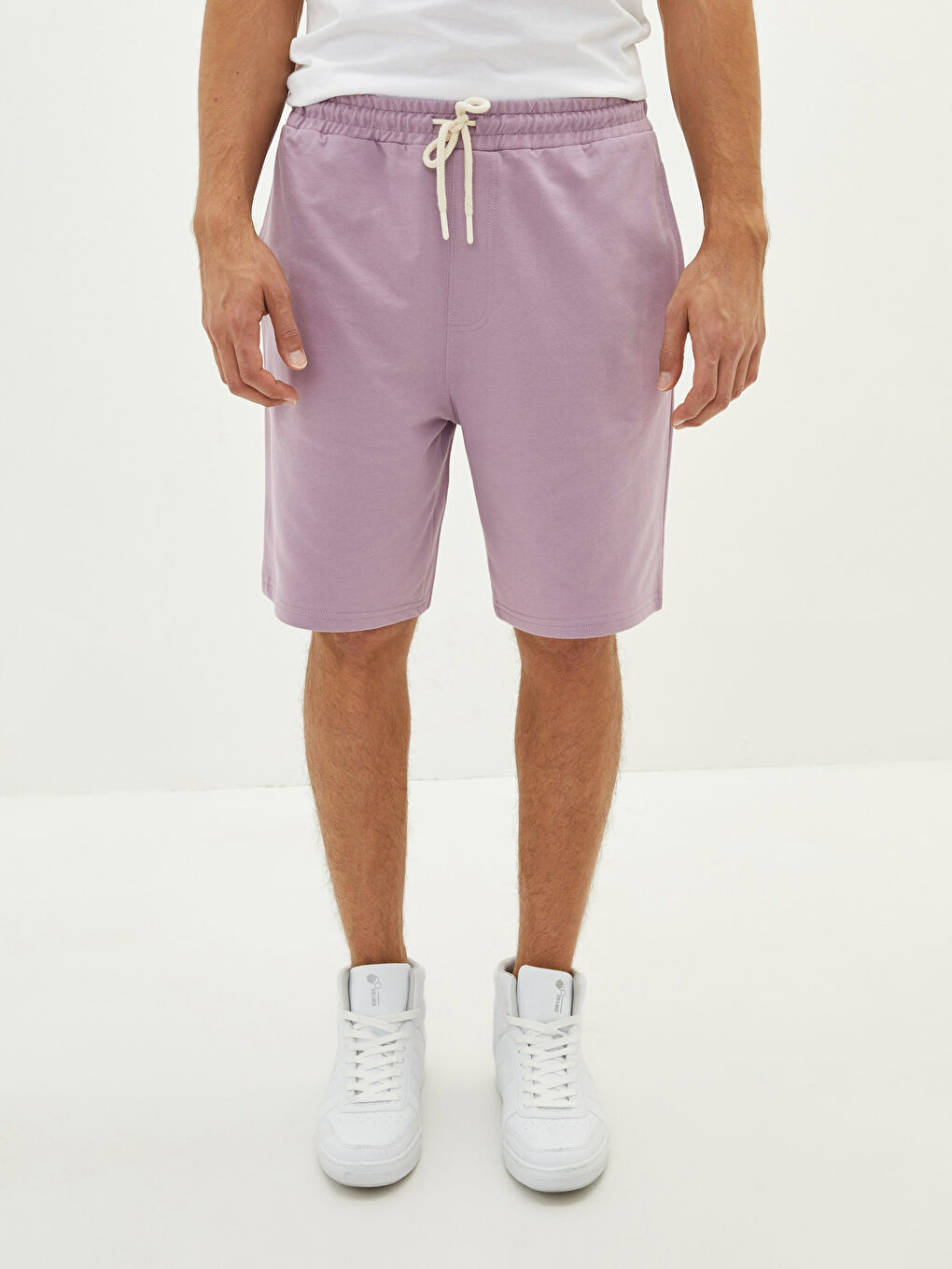 Slim Fit Knitted Men Shorts-3