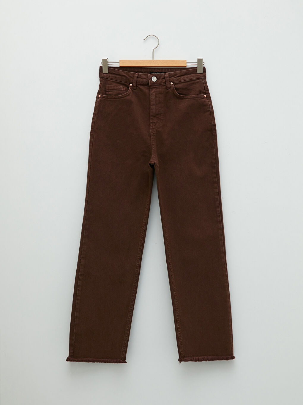 Blugi Dama cu Talie Înaltă, Croială Confortabilă și Buzunare-5