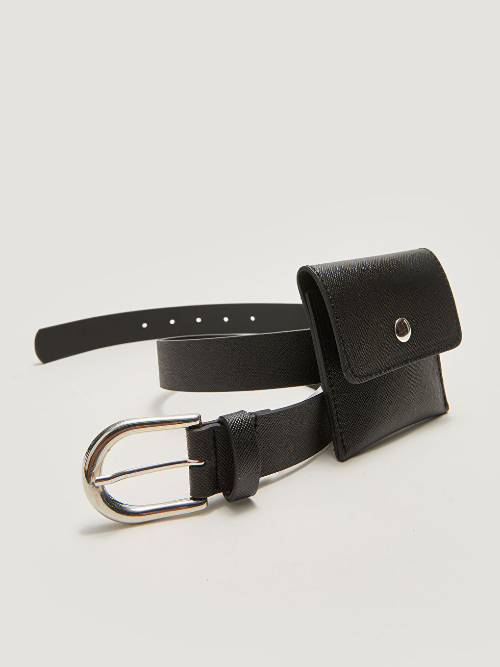 حزام حقيبة صغيرة بمظهر جلدي للبنات-1